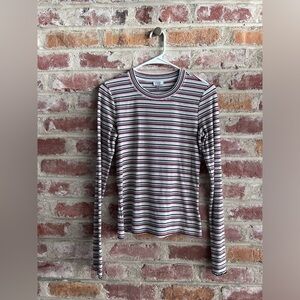 TOBI long sleeve striped crew neck top. Size small shirt